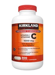 Kirkland Signature Vitamin C with Rose Hips, 1000mg, 500 Tablets