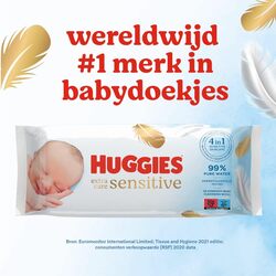 Huggies Pure Extra Care, Baby Wipes - 8 Packs 448 Wipes Total - Fragrance Free Wet Wipes for Sensitive Skin - 99 Percent Pure Water With Natural Fibers