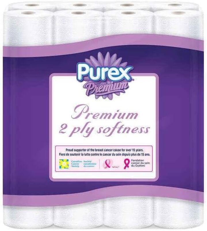 Purex Premium Soft & Thick Toilet Paper 40 Giant Rolls.