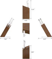 Cangshan ELBERT Series 3 Piece HUA Cleaver Knife Block Sets, Forged German Steel, Acacia Wood - White