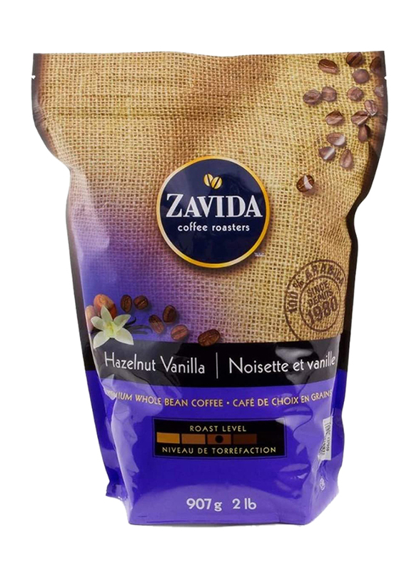 Zavida Hazelnut Vanilla Whole Medium Roast Coffee Beans, 907g