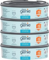 Diaper Genie Diaper Pail Refills, Unscented Pack Of 4 x 270 -1080 Count