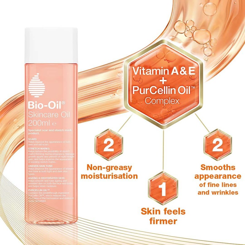 Bio-Oil for Scars Stretch Marks and Uneven Skin Tone, 200ml