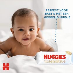 Huggies Pure Extra Care, Baby Wipes - 8 Packs 448 Wipes Total - Fragrance Free Wet Wipes for Sensitive Skin - 99 Percent Pure Water With Natural Fibers