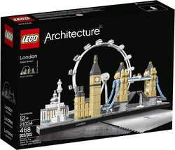 LEGO Architecture London Skyline Collection 21034 Building Set Model Kit and Gift for Kids and Adults 468 Pieces
