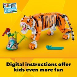 LEGO Creator 3in1 Majestic Tiger 31129 Building Kit Animal Toys for Kids Featuring a Tiger Panda and Koi Fish Creative Gifts for Kids Aged 9+ Who Love Imaginative Play 755 Pieces