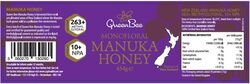 Queen Bee Monofloral Manuka Honey MGO 263+ - 454g
