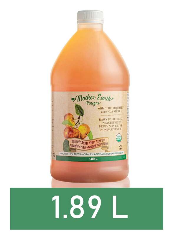 Organic Apple Cider Vinegar 1.89L - Mother Earth Vinegar