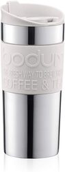 Bodum 0.35L Stainless Steel Travel Mug - White