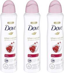 Dove Advanced Care Dry Spray Antiperspirant Deodorant for Women Revive for 48 Hour Protection And Soft And Comfortable Underarms 107g Pack Of 3