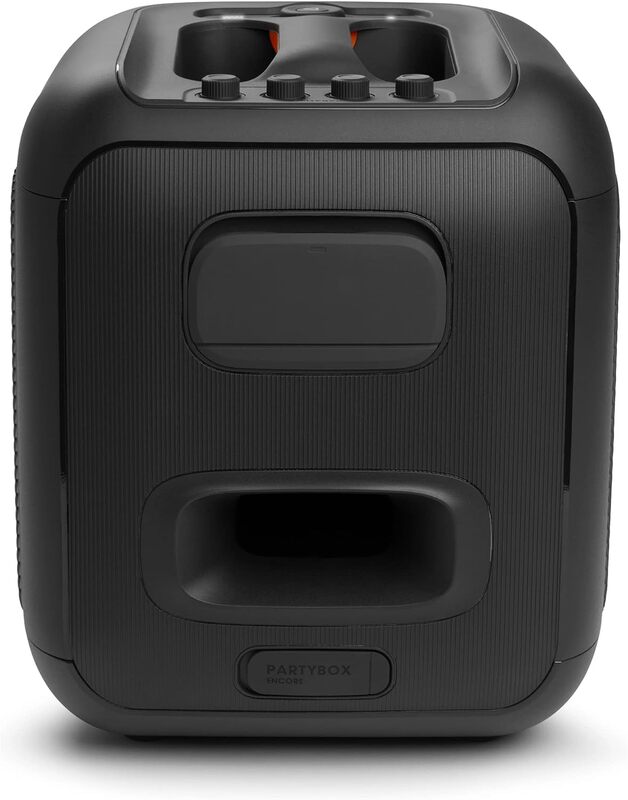 JBL Partybox Encore Portable Party Speaker with Digital Wireless Mic, 100W Powerful Sound, Dynamic Light Show, IPX Splash Proof, 10 Hours of Playtime, Multisource Playback Black