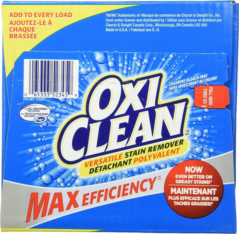 OxiClean Versatile Stain Remover Powder with Max Efficiency, 275 Loads, 11 lb. 5 kg Box