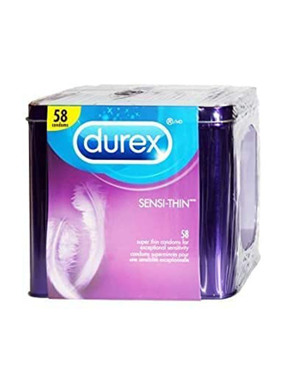 Durex Sensi-Thin Ultra Super Condoms for Men, 58 Pieces