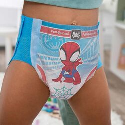 Huggies Pull-Ups Plus, 2T-3T 16-34 lbs. / 7-15Kg Spider Man Themed 128 Count - For Boys