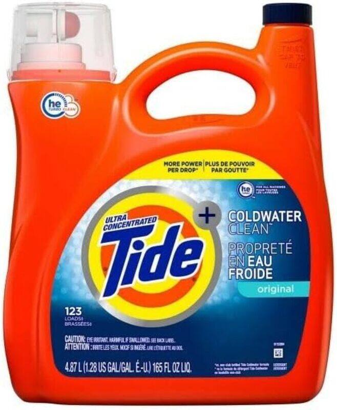 

Tide Ultra Concentrated Coldwater Clean Original Liquid Laundry Detergent - 123 Loads (4.67 L)