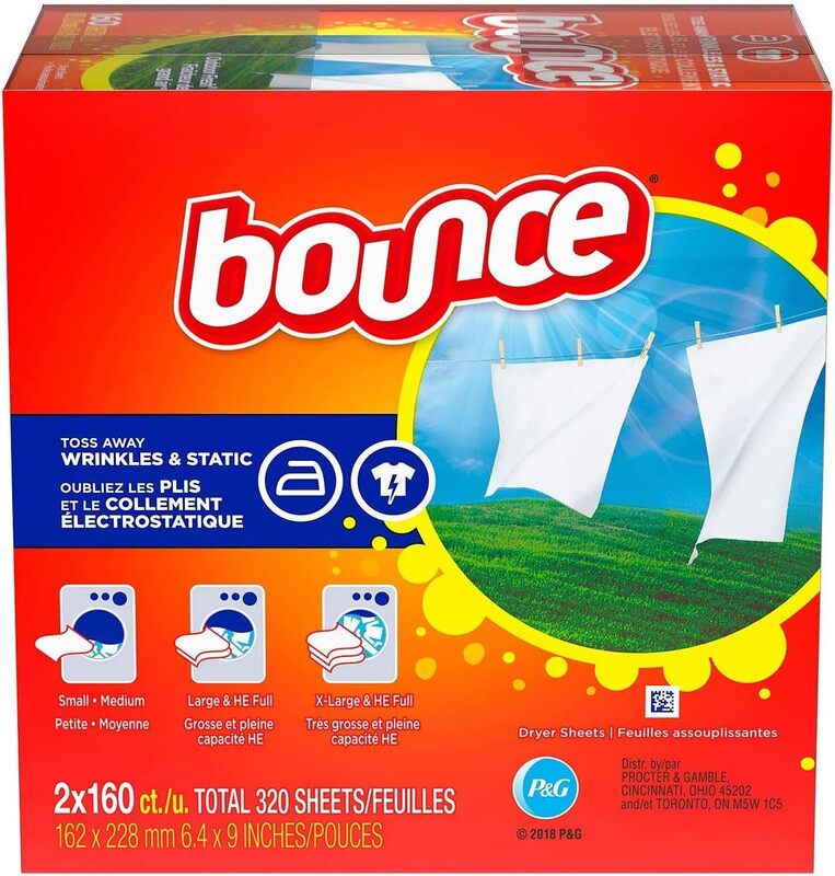 Bounce Laundry Durable Cleaning Wrinkle Guard Toss Away Controlssstatic Cling While Providing Long-Lasting Freshness Dryer Sheets - 320 Count