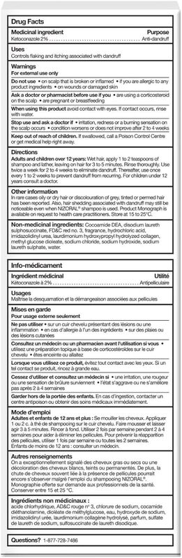 Nizoral Ketoconazole 2% Anti-Dandruff Shampoo - 400 ml