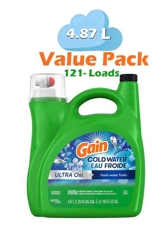 

Gain Liquid High Efficiency Cold Water & Oxi Fresh Water Frost 4.87L - 121 Loads