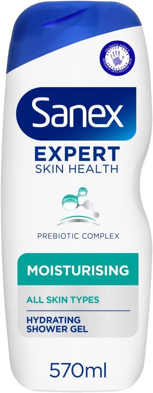 Sanex BiomeProtect Moisturising Shower Gel 570ml Moisturising Body Wash, Nourishing & Hydrating Microbiome Skincare