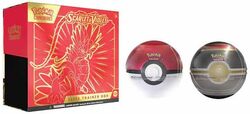 Pokemon Scarlet And Violet Elite Trainer Box With Poke Ball & Luxury Ball - Pack Of 3 English 6+ Years Koraidon Red