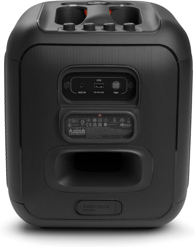 JBL Partybox Encore Portable Party Speaker with Digital Wireless Mic, 100W Powerful Sound, Dynamic Light Show, IPX Splash Proof, 10 Hours of Playtime, Multisource Playback Black