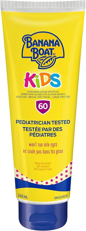 Banana Boat Kids Tear Free Sunscreen Lotion Broad Spectrum SPF 60 - 240ml