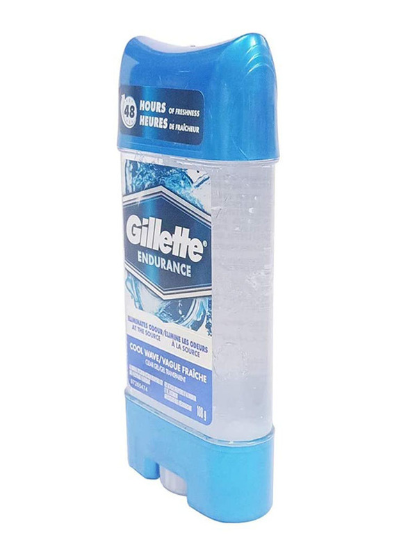 Gillette Endurance Cool Wave Clear Men's Deodorant Gel, 108gm
