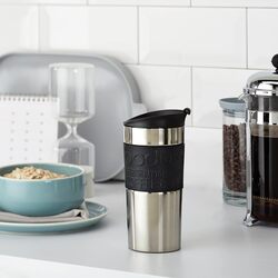 Bodum 0.35L Stainless Steel Travel Mug - Black