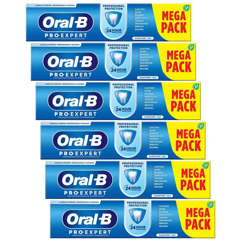 Oral-B Pro-Expert Professional Protection Toothpaste - 125ml Pack Of 6