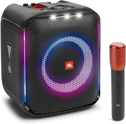 JBL Partybox Encore Portable Party Speaker with Digital Wireless Mic, 100W Powerful Sound, Dynamic Light Show, IPX Splash Proof, 10 Hours of Playtime, Multisource Playback Black