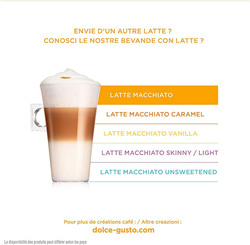 Nescafe Dolce Gusto Latte Macchiato Coffee Capsules, 16 Capsules