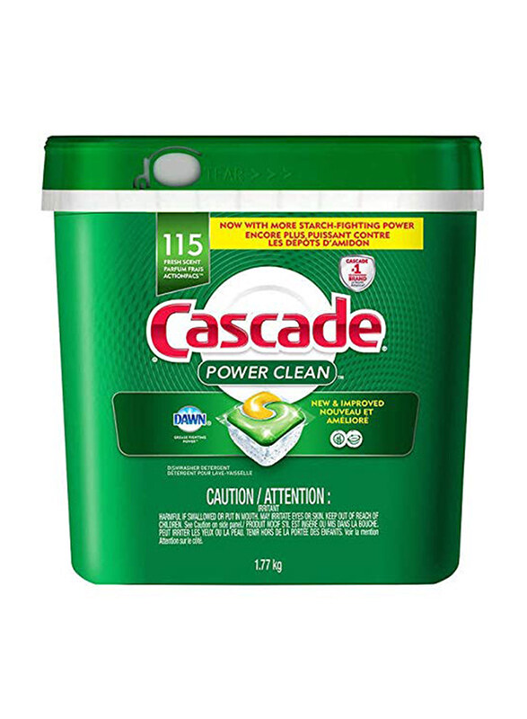 

Cascade Power Clean Dishwasher Detergent, 115 Tabs, 1.77 Kg