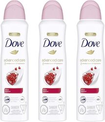 Dove Advanced Care Dry Spray Antiperspirant Deodorant for Women Revive for 48 Hour Protection And Soft And Comfortable Underarms 107g Pack Of 3