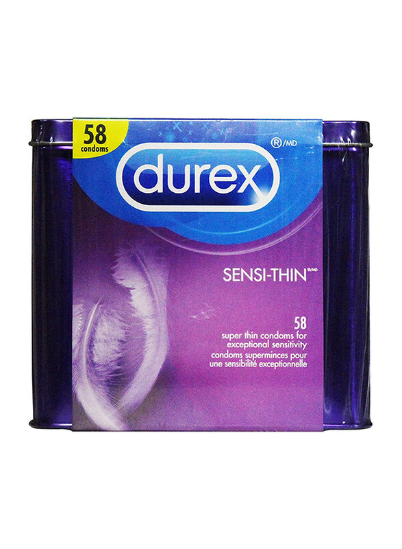 Durex Sensi-Thin Ultra Super Condoms for Men, 58 Pieces