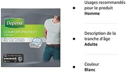 Depend Underwear Absorbent Absorption Super Size L & XL Men  54 Units