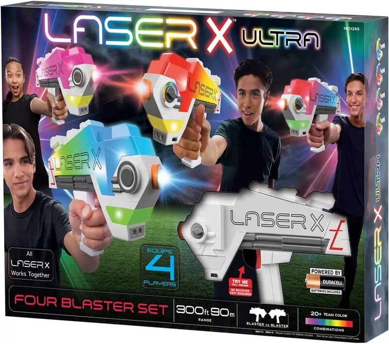 Laser X Ultra 4 Blaster Laser Toy Game Set - (6+ Years)