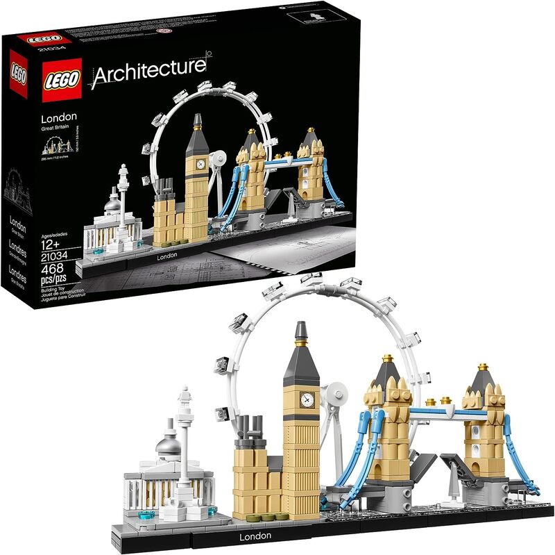 LEGO Architecture London Skyline Collection 21034 Building Set Model Kit and Gift for Kids and Adults 468 Pieces