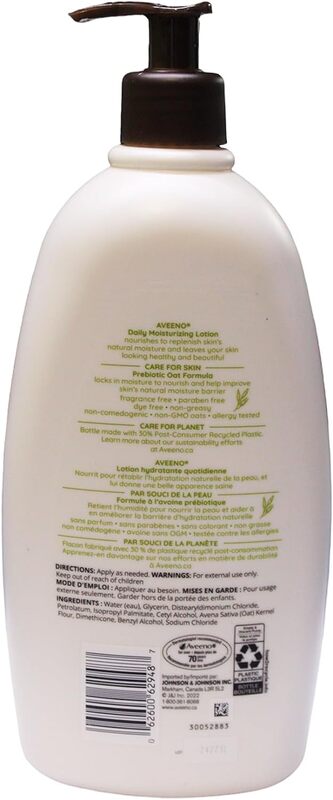 Aveeno Daily Moisturising Lotion, Moisturises for 24 Hours, Body Lotion for Normal to Dry Skin Care (710ml Pack Of 1)