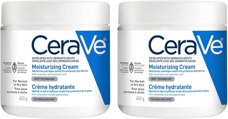 CeraVe Moisturizing Cream 453g Daily Face And Body Moisturizer - Pack Of 2