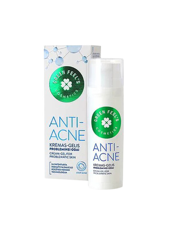 

Green Feels Anti-Acne Face Gel Cream for Problematic Skin, 50ml