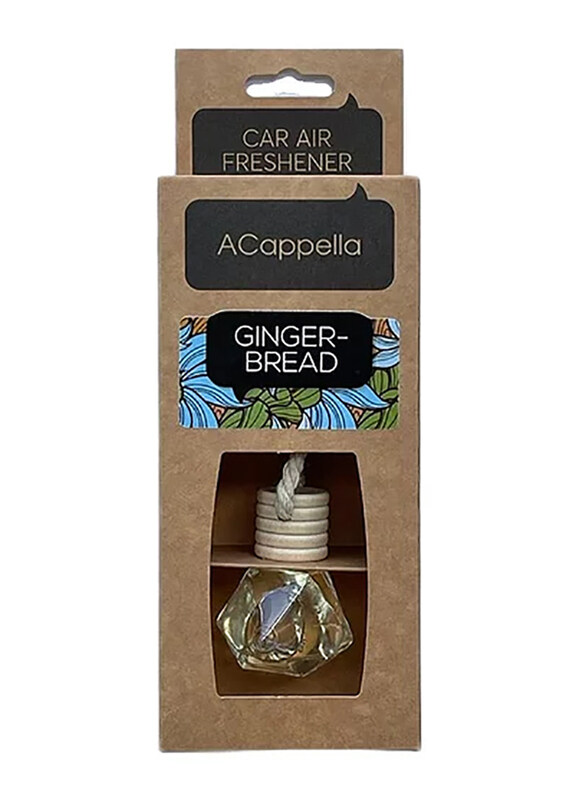 

Acappella 7ml Gingerbread Craft Pendant Car Air Freshener Glass Bottle