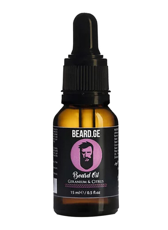 

Beard.Ge Geranium & Citrus Scented Beard Oil, 15ml