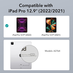 Esr Apple iPad Pro 12.9 (2022/2021) Rebound Pencil Tablet Case Cover, Black