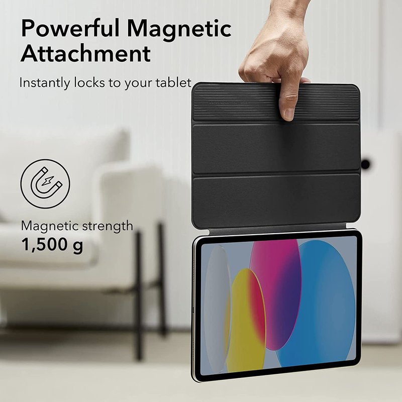 Esr Apple iPad 10th Gen Rebound Magnetic Tablet Case Cover, Black