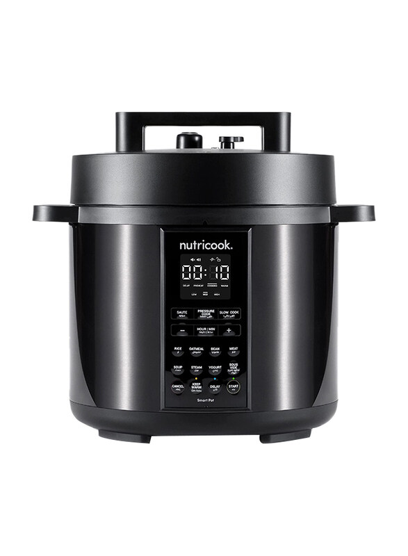 

Nutri Cook 8L 9-in-1 Smart Pot Electric Pressure Cooker, 1200W, Black
