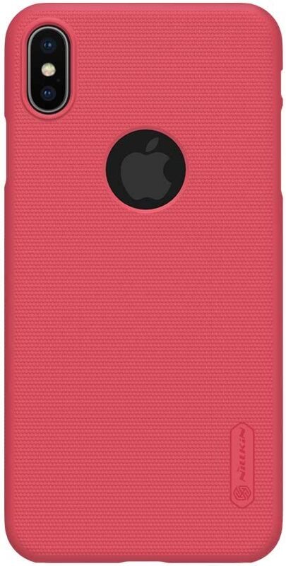 Nillkin Apple iPhone XS Max Polycarbonate Mobile Phone Case Cover with Stand, Red