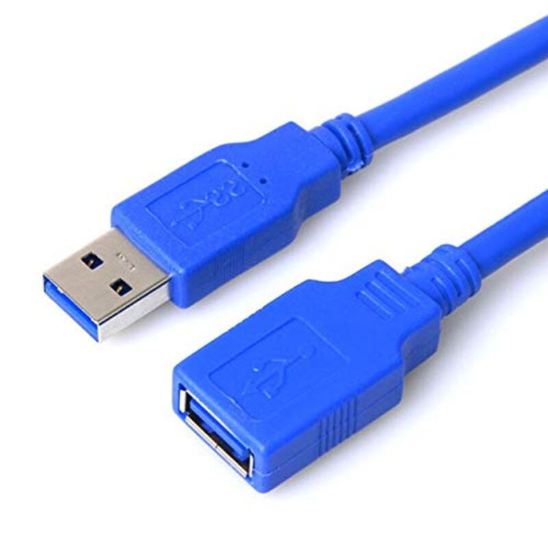 Camax 1.5-Meter USB 3.0 Cable Male to Female Data Sync Fast Speed Cord Connector, Blue