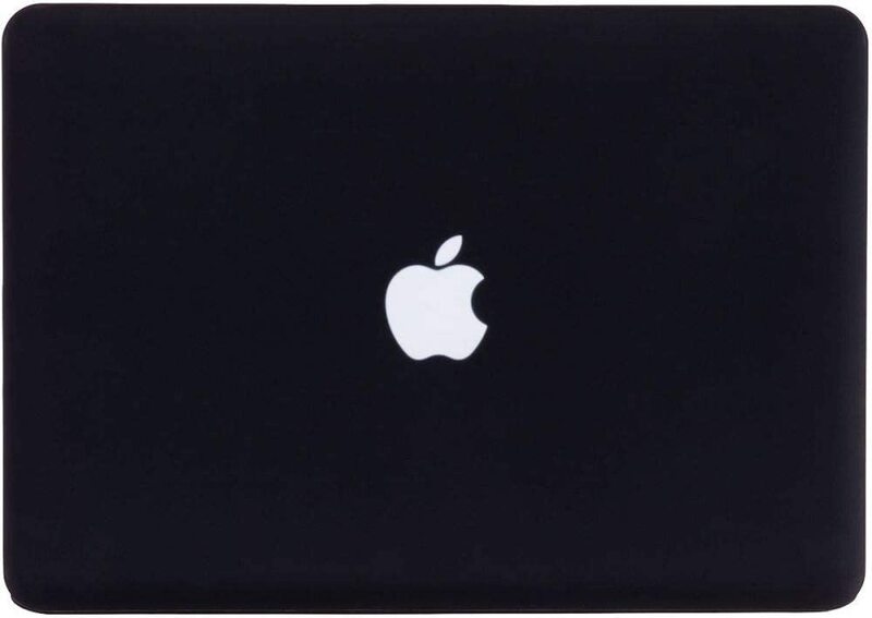 Frosted Matte Rubberized Laptop Hard Cover for Apple MacBook Pro 15 Inch, Black