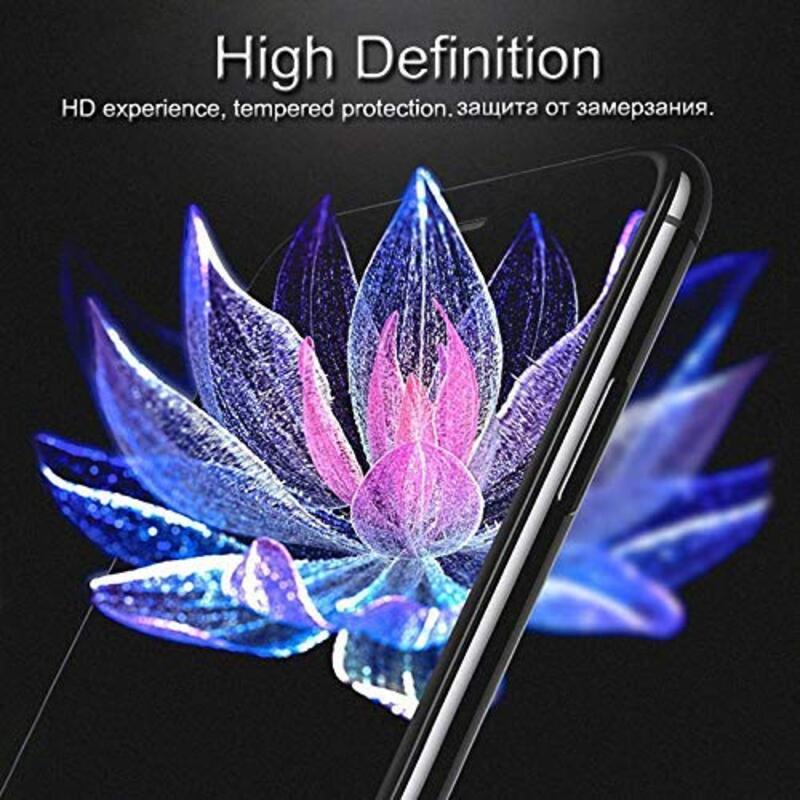 Samsung Galaxy M20 Mobile Phone Tempered Glass 9H Hardness HD Full Frame Cover Screen Protector, Black