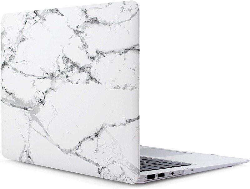 Star Ruberbized Hard Case Shell Cover for Apple Macbook Air 13.3 Inch, Model A1466 & A1369, White